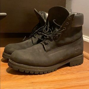 Black Timberland Boots Size 9